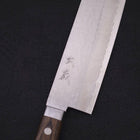 Nakiri VG-10 Tsuchime Damascus Western Brown Handle 165mm-[Musashi]-[Japanese-Kitchen-Knives]