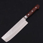 Nakiri VG-10 Tsuchime Damascus Western Handle 165mm-[Musashi]-[Japanese-Kitchen-Knives]