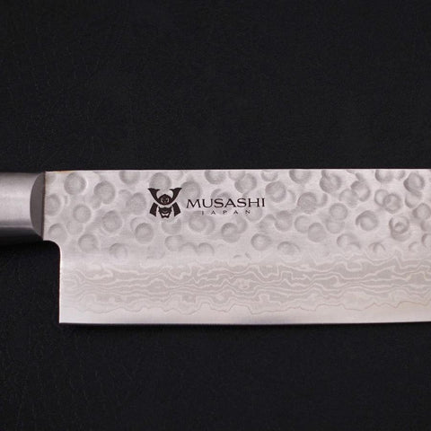 Nakiri VG-10 Tsuchime Damascus Western Handle 165mm-[Musashi]-[Japanese-Kitchen-Knives]