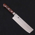 Nakiri VG-10 Tsuchime Damascus Western Handle 165mm-[Musashi]-[Japanese-Kitchen-Knives]