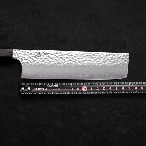 Nakiri VG-10 Tsuchime Ebony Handle 165mm-[Musashi]-[Japanese-Kitchen-Knives]