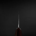 Nakiri VG-10 Tsuchime Oval Mahogany Handle 180mm (7”)-[Musashi]-[Japanese-Kitchen-Knives]