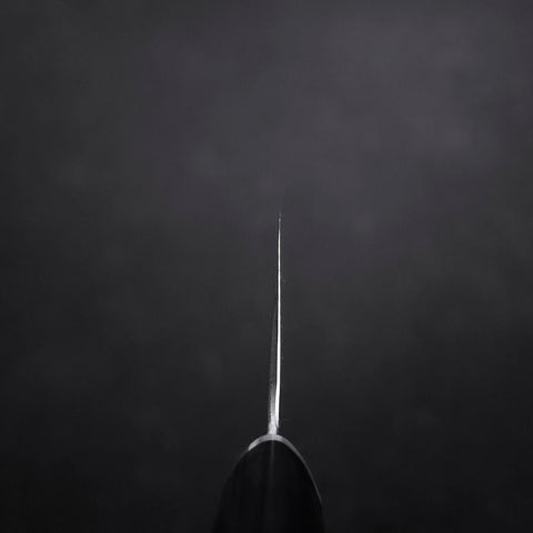 Nakiri VG-10 Tsuchime Oval Purple Handle 180mm-[Musashi]-[Japanese-Kitchen-Knives]