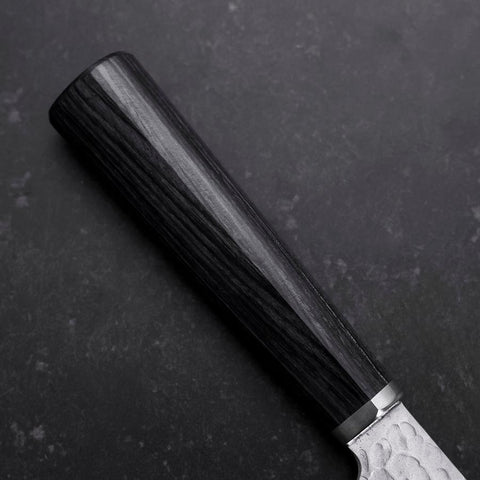 Nakiri VG-10 Tsuchime Oval Purple Handle 180mm-[Musashi]-[Japanese-Kitchen-Knives]