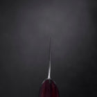 Nakiri VG-10 Tsuchime Oval Red Handle 180mm (7”)-[Musashi]-[Japanese-Kitchen-Knives]