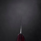 Nakiri VG-10 Tsuchime Oval Red Handle 180mm-[Musashi]-[Japanese-Kitchen-Knives]