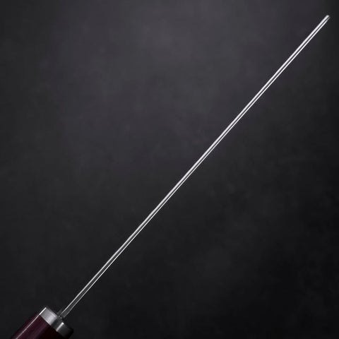 Nakiri VG-10 Tsuchime Oval Red Handle 180mm-[Musashi]-[Japanese-Kitchen-Knives]