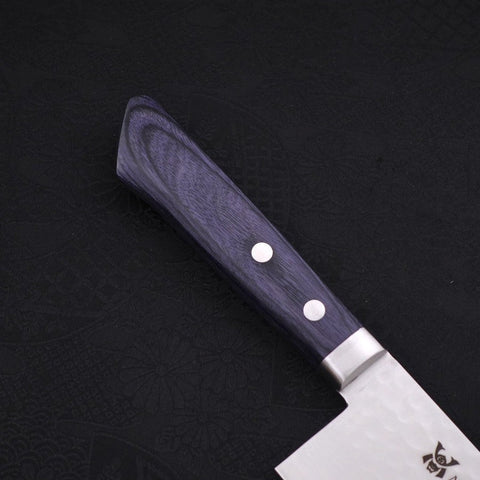 Nakiri VG-10 Tsuchime Western Dark Blue Handle 165mm-[Musashi]-[Japanese-Kitchen-Knives]