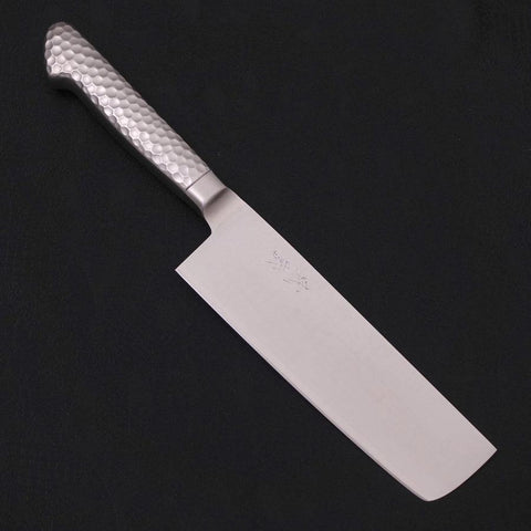 Nakiri VG-5 Polished Western Handle 160mm (6.3”)-[Musashi]-[Japanese-Kitchen-Knives]
