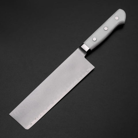 Nakiri VG-5 Tsuchime Western White Marble Handle 170mm (6.7”)-[Musashi]-[Japanese-Kitchen-Knives]