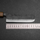 Nakiri White Steel #2 Kurouchi Yaki Urushi Handle 135mm-[Musashi]-[Japanese-Kitchen-Knives]