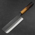 Nakiri White Steel #2 Kurouchi Yaki Urushi Handle 165mm-[Musashi]-[Japanese-Kitchen-Knives]