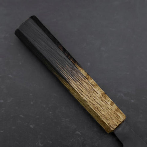 Nakiri White Steel #2 Kurouchi Yaki Urushi Handle 165mm-[Musashi]-[Japanese-Kitchen-Knives]