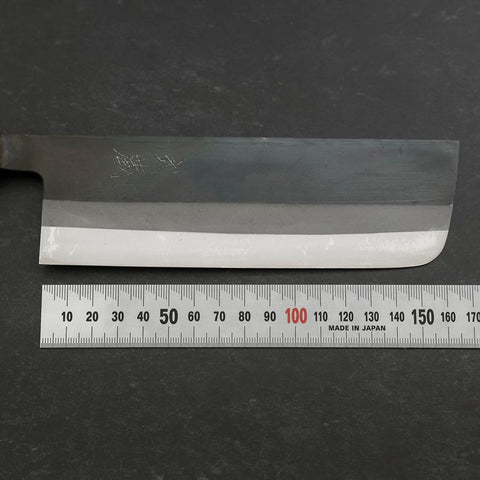 Nakiri White Steel #2 Kurouchi Yaki Urushi Handle 165mm-[Musashi]-[Japanese-Kitchen-Knives]