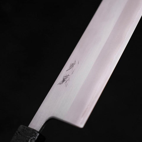 Nakiri White Steel #1 Pulido Mango Ishime Urushi Negro 165mm