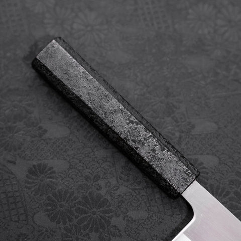 Nakiri White Steel #1 Pulido Mango Ishime Urushi Negro 165mm