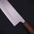Nakiri White Steel #1 Polished Sumi Urushi Handle 165mm-[Musashi]-[Japanese-Kitchen-Knives]