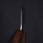 Nakiri White Steel #1 Polished Sumi Urushi Handle 165mm-[Musashi]-[Japanese-Kitchen-Knives]