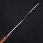 Nakiri White Steel #1 Polished Sumi Urushi Handle 165mm-[Musashi]-[Japanese-Kitchen-Knives]