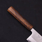 Nakiri White Steel #1 Polished Sumi Urushi Handle 165mm-[Musashi]-[Japanese-Kitchen-Knives]
