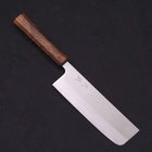 Nakiri White Steel #1 Polished Sumi Urushi Handle 165mm-[Musashi]-[Japanese-Kitchen-Knives]