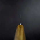 Nakiri White Steel #1 Stainless Clad Polished Oak Handle 165mm-[Musashi]-[Japanese-Kitchen-Knives]