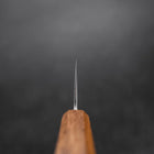 Nakiri White Steel #1 Stainless Clad Yaki Urushi Handle 165mm-[Musashi]-[Japanese-Kitchen-Knives]