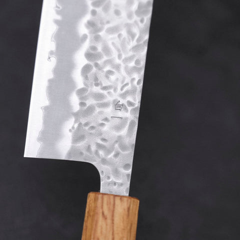 Nakiri White Steel #1 Tsuchime Yaki Urushi Handle 165mm-[Musashi]-[Japanese-Kitchen-Knives]