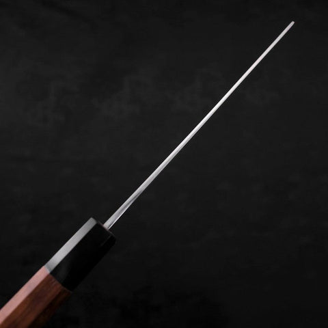 Nakiri White Steel #2 Kasumi Buffalo Teak Handle 165mm-[Musashi]-[Japanese-Kitchen-Knives]