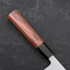 Nakiri White Steel #2 Kasumi Buffalo Teak Handle 165mm-[Musashi]-[Japanese-Kitchen-Knives]