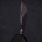 Nakiri White Steel #2 Kurouchi Chokin Snake-Sakura Buffalo Ebony Handle 165mm-[Musashi]-[Japanese-Kitchen-Knives]