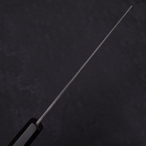 Nakiri White Steel #2 Kurouchi Chokin Snake-Sakura Buffalo Ebony Handle 165mm-[Musashi]-[Japanese-Kitchen-Knives]