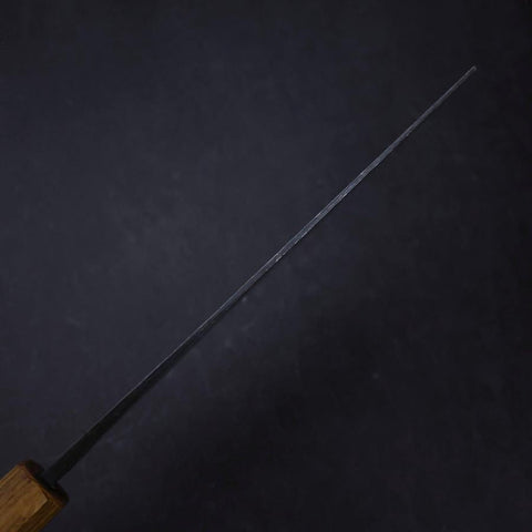 Nakiri White Steel #2 Kurouchi Damascus Yaki Urushi Handle 165mm (6.5”)-[Musashi]-[Japanese-Kitchen-Knives]
