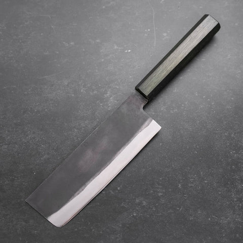 Nakiri White Steel #2 Kurouchi Mango Urushi Verde 165 mm