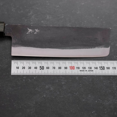 Nakiri White Steel #2 Kurouchi Mango Urushi Verde 165 mm