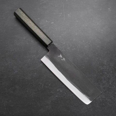 Nakiri White Steel #2 Kurouchi Mango Urushi Verde 165 mm
