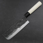 Nakiri White Steel #2 Kurouchi Magnolia Handle 165mm-[Musashi]-[Japanese-Kitchen-Knives]