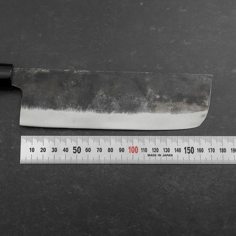 Nakiri White Steel #2 Kurouchi Magnolia Handle 165mm-[Musashi]-[Japanese-Kitchen-Knives]