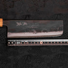 Nakiri White Steel #2 Kurouchi Oak Handle 165mm-[Musashi]-[Japanese-Kitchen-Knives]