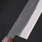 Nakiri White Steel #2 Kurouchi Sumi Urushi Handle 165mm-[Musashi]-[Japanese-Kitchen-Knives]