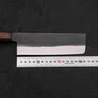 Nakiri White Steel #2 Kurouchi Sumi Urushi Handle 165mm-[Musashi]-[Japanese-Kitchen-Knives]