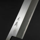 Nakiri White Steel #2 Polished Yaki Urushi Handle 165mm-[Musashi]-[Japanese-Kitchen-Knives]