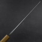 Nakiri White Steel #2 Polished Yaki Urushi Handle 165mm-[Musashi]-[Japanese-Kitchen-Knives]