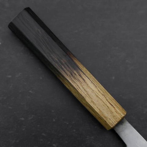 Nakiri White Steel #2 Polished Yaki Urushi Handle 165mm-[Musashi]-[Japanese-Kitchen-Knives]