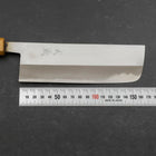 Nakiri White Steel #2 Polished Yaki Urushi Handle 165mm-[Musashi]-[Japanese-Kitchen-Knives]