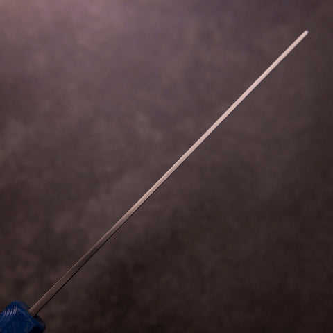 Nakiri AUS-10 Damascus Blue Urushi Handle 165mm-[Musashi]-[Japanese-Kitchen-Knives]