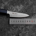 Paring White Steel #2 Tsuchime Dark Blue Urushi Handle 80mm (3.1”)-[Musashi]-[Japanese-Kitchen-Knives]