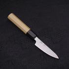 Paring White Steel #1 Polished Buffalo Magnolia Handle 80mm-[Musashi]-[Japanese-Kitchen-Knives]