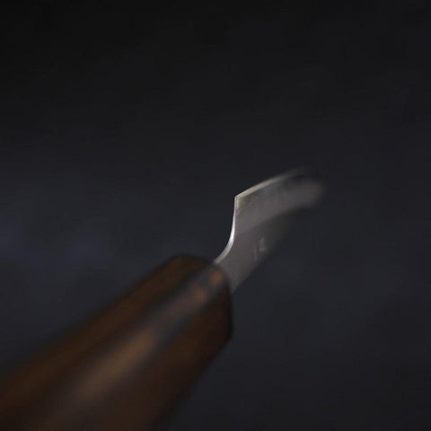 Paring White Steel #1 Polished Sumi Urushi Handle 80mm-[Musashi]-[Japanese-Kitchen-Knives]
