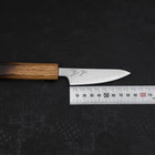 Paring White Steel #1 Polished Yaki Urushi Handle 80mm-[Musashi]-[Japanese-Kitchen-Knives]